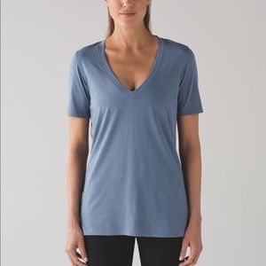 Blue Lululemon v-neck